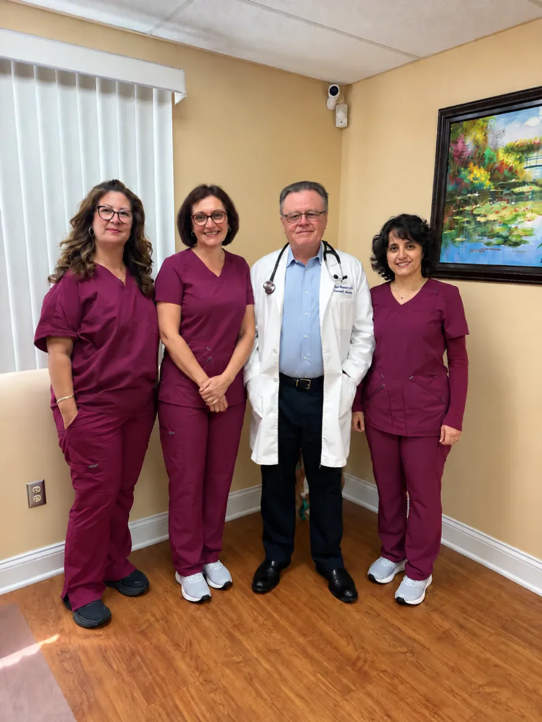Dr. Eduard Fuzaylov with the Tovba Care Medical staff